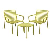 Salon de jardin bas Nardi Doga 2 personnes - Jaune Pera