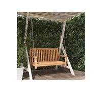 vidaXL Balançoire hollywoodienne en teck massif 114x60x64 cm
