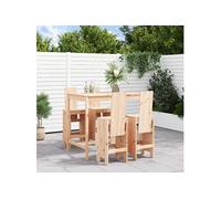 vidaXL Ensemble bar de jardin 5 pièces pin massif