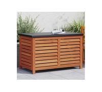 Salon de jardin bois massif marron 90.0 x 48 x 55 cm