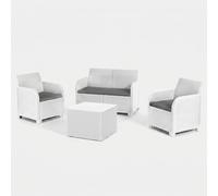 Salon de jardin en rotin avec coussins Rosalie Lounge Set