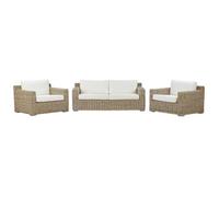 Salon de jardin en rotin clair ARDEA