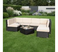 Salon de jardin en rotin Lounge Garniture de salon Set de jardin Terrasse