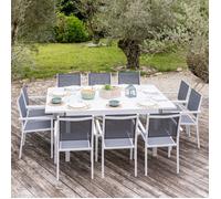 Happy Garden SET1267-50GW, Blanc, 10 sièges, 1435 mm, 140 mm, 1435 mm, 30.2 kg