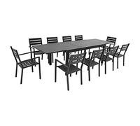 Happy Garden SET1268-66GA, Gris, 10 sièges, 1835 mm, 140 mm, 1035 mm, 30.8 kg