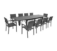 Happy Garden SET1268-50GA, Gris, 10 sièges, 1835 mm, 140 mm, 1035 mm, 30.8 kg