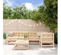 Maison Exclusive - Salon de jardin 6 pcs Bois de pin massif