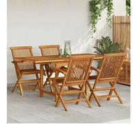 Maison Exclusive - Salon de jardin 5 pcs Bois de teck massif