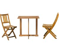 Salon de jardin massif Ensemble de salle à manger balcon terrasse bois Chaise de jardin Table de jardin