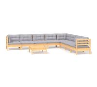 Salon de jardin meuble d'extérieur ensemble de 63.5 x 63.5 x 62.5 cm bois marron