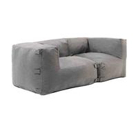 Salon de jardin modulable avec 2 fauteuils d'angle gris Mixi, Oviala