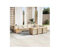 Salon de jardin modulable GENERIQUE 10 personnes 11 pieces x 63.5 x 36 cm resine tressee