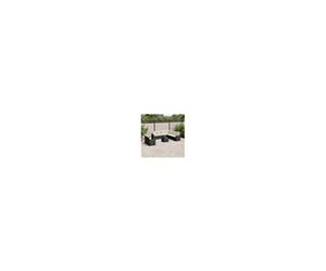 Salon de jardin modulable GENERIQUE noir 9 personnes resine tressee 62 x 62 x 69 cm 10 pieces