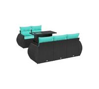 Salon de jardin modulable GENERIQUE rotin 6 pieces 55 x 62 x 69 cm