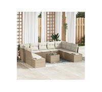 Salon de jardin modulable GENERIQUE rotin 9 pieces 37 x 62 x 37 cm