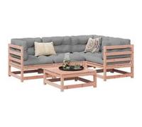 Salon de jardin modulable Vidaxl bois 5 personnes marron 70 x 70 x 67 cm 5 pieces marron