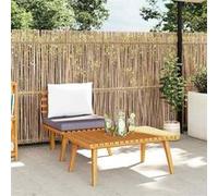 Salon de jardin modulable Vidaxl bois gris 2 pieces 90.0 x 55 x 35 1 personnes Marron G