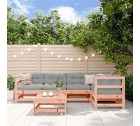 vidaXL Ensemble salon de jardin 6 pièces bois massif douglas