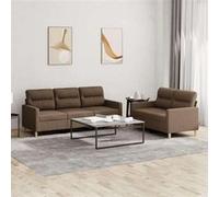 Salon de jardin modulable Vidaxl rotin marron 2 pieces 138 x 138 marron G