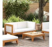 Maison Exclusive - Salon de jardin 2 pcs avec coussins Bois d'acacia solide