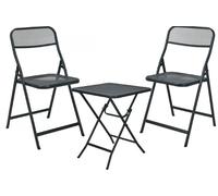 Salon de jardin pliant table + 2 chaises
