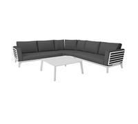 Salon de jardin proloisirs aluminium blanc