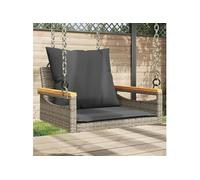 Salon de jardin resine tressee gris 2 personnes