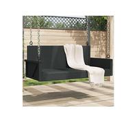 vidaXL Banc suspendu noir 119x56x48 cm Poly rotin