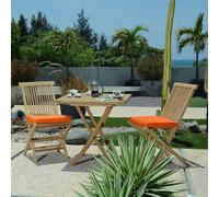 Salon de jardin teck cesena 2 places