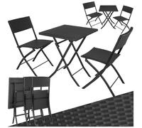 Salon de jardin TREVI 2 personnes - noir