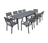 Happy Garden SET1265-66GA, Gris, 10 sièges, 1345 mm, 935 mm, 150 mm, 26 kg