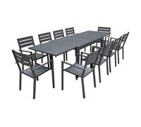 Happy Garden SET1265-66GA, Gris, 10 sièges, 1345 mm, 935 mm, 150 mm, 26 kg