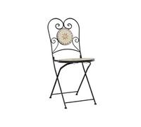 Salon de jardin vidaxl metal 3 pieces gris 50 x 70 cm