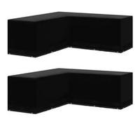 Salon de jardin polyethylene noir 2 pieces