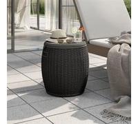 Salon de jardin Vidaxl polypropylene noir 2 pieces Noir G