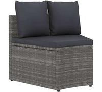 Salon de jardin Vidaxl resine tressee gris 2 pieces 56 x 56 x 56 gris G