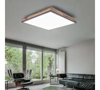 Plafonnier Lampe De Salon En Bois Opale Style Campagne 1X LED L 30Cm [EEK: Nicht bewertet]