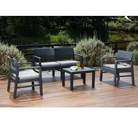 Salon Jardin Kilimandjaro Anthracite Confort Et Design Pour Extérieur - Ipae Progarden