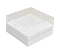 Salon Manucure Outil Organisé 100 Pièces Boîte En Plastique Salon Ongles Foret Conteneur Pour Stocker Ongles Accessoires Manucure Bit Organisateur Boîte