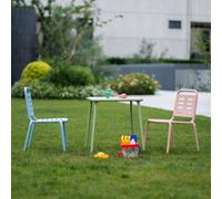 Salon pour enfants 'Etroubles' 3 pièces table pour enfants avec 2 chaises acier multicolore