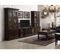 Salon Set 2x Vitrine TV Stand Table basseSet Meubles de salon Moderne