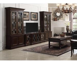 Salon Set 2x Vitrine TV Stand Table basseSet Meubles de salon Moderne