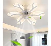 Salon Ventilateur Plafond Avec Lumiere Dimmable Suspension Luminaire 6 Vitesses Réversible Smart Lustre Ventilateur De Plafond Telecommande Et App Lampe Ventilateur Plafond Enfant Chambre Lumineuse