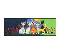 Salonloewe Efia sld1423-060x180 Rosina Wachtmeister Paillasson Lavable, Motif: Una Bella compagnia, 60 x 180 cm, Tapis d´entrée intérieur et extérieur