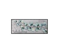 Salonloewe Eucalyptus Welcome Paillasson pour intérieur et extérieur Lavable 030 x 075 cm