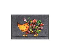 Salonloewe Funky Hedgy, 50 x 75 cm, Tapis d'entrée, hérisson, Multicolore, Lavable, paillasson, Couleurs d'automne
