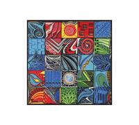 Salonloewe Gemelli Paillasson lavable 85 x 85 cm Tapis de salon carré avec motif Tapis design confortable