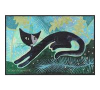 Salonloewe Rosina Wachtmeister Nuovi Foglie Paillasson d'extérieur Inscription en allemand 050x075