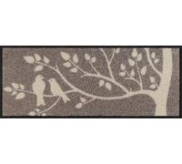 Salonloewe Skandi Birds I Paillasson lavable en 30 x 75 cm avec motif oiseau I Tapis de propreté et paillasson pour l'intérieur