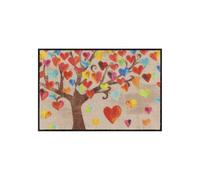 Salonloewe Tree of Love Paillasson lavable Motif arbre 050 x 075 cm